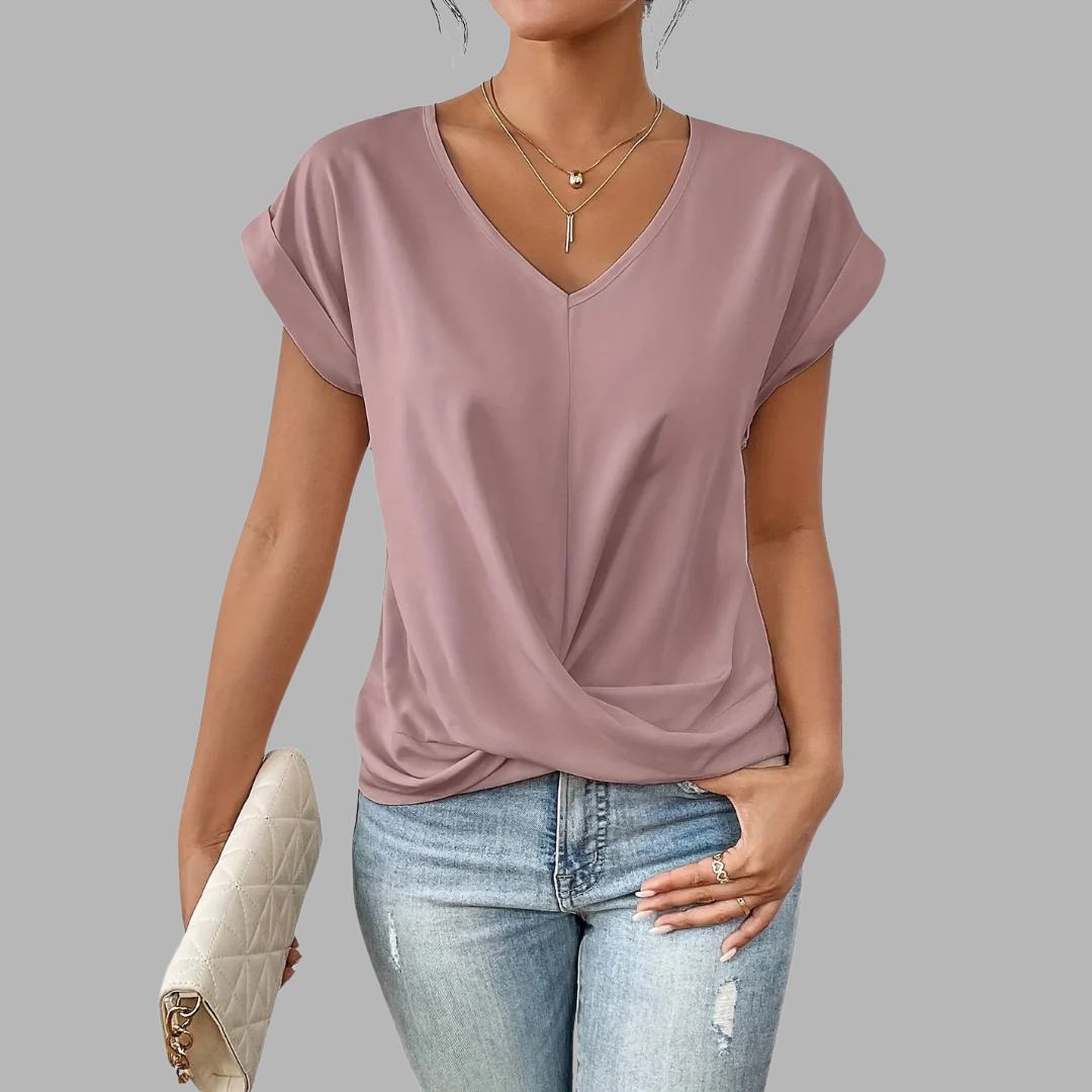 VOREALO | Blusa Manga Corta Veraniega < Indara >