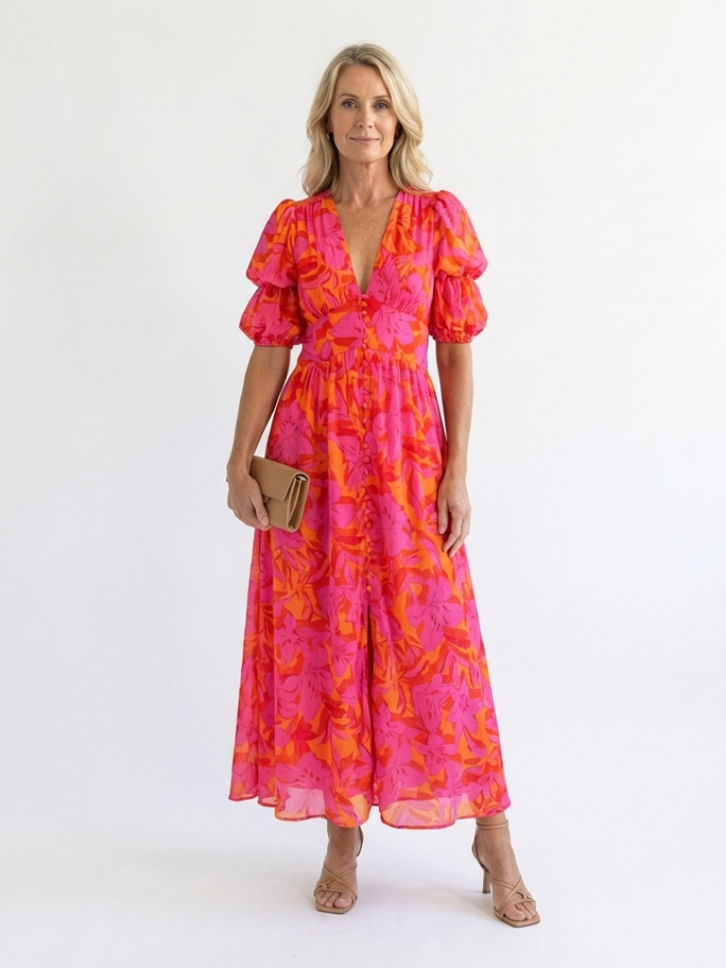 VOREALO | Vestido Largo Manchas < Elena >