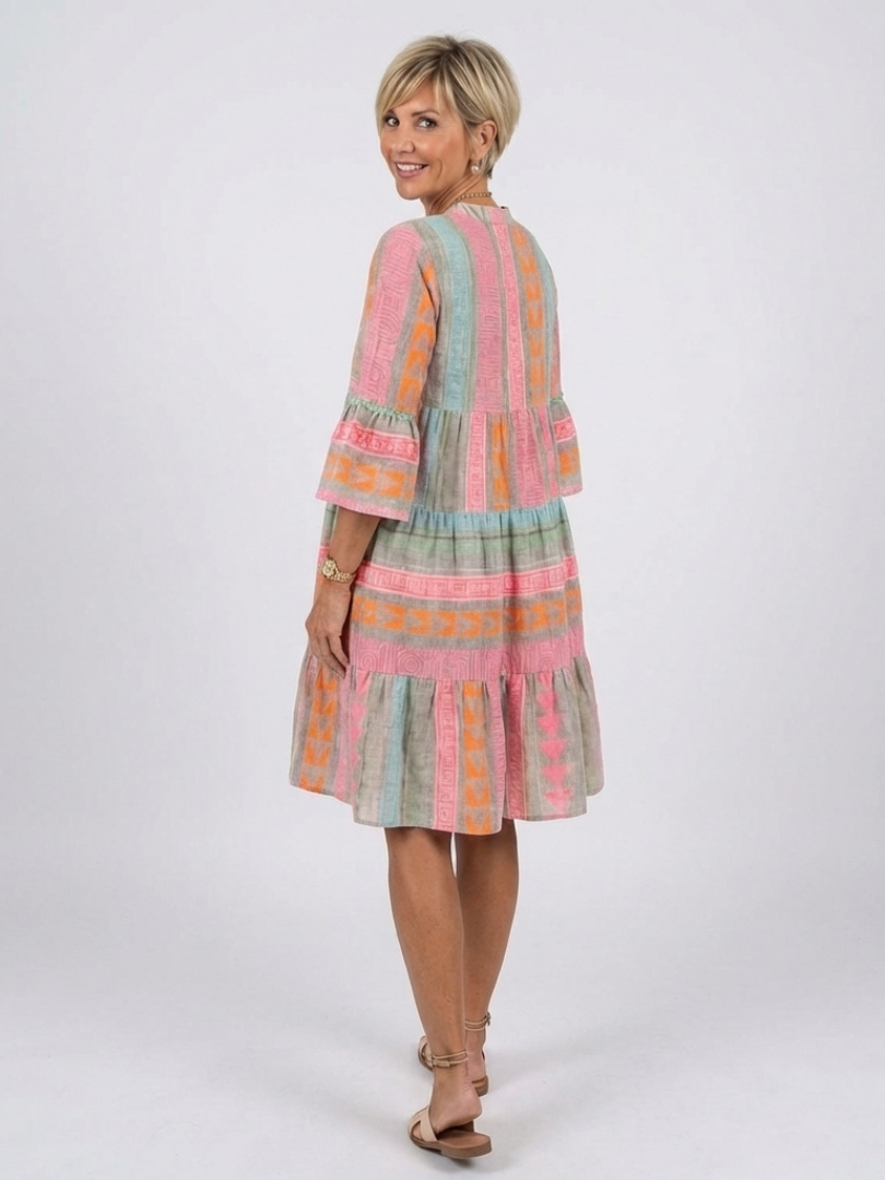 VOREALO | Vestido Estampado Geométrico < Iris >