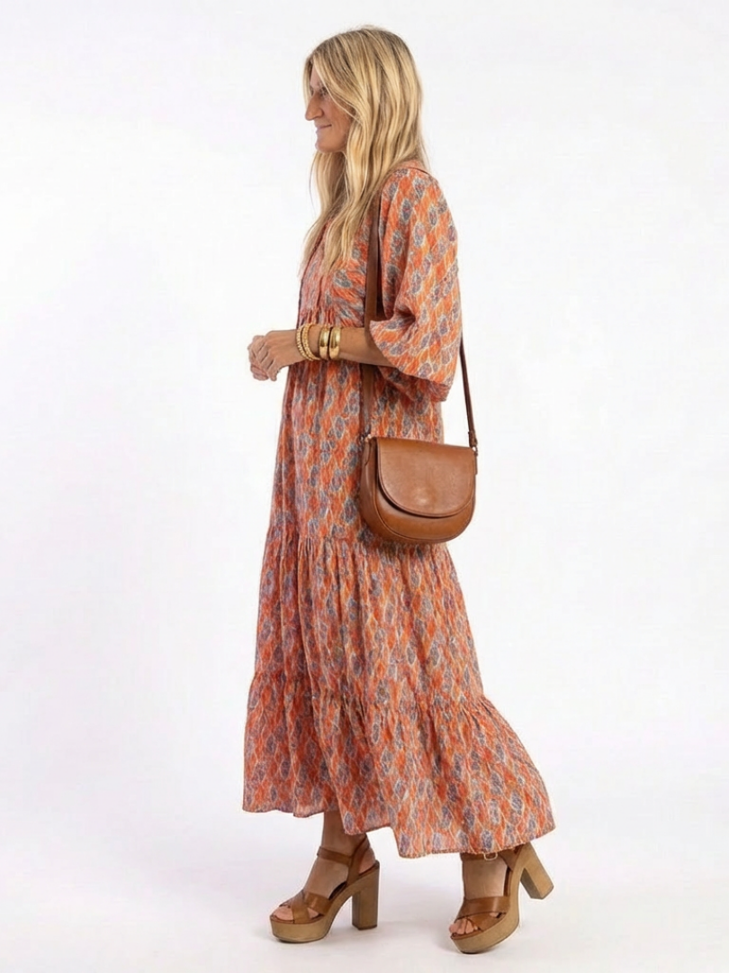 VOREALO | Vestido Estampado Geométrico < Noa >