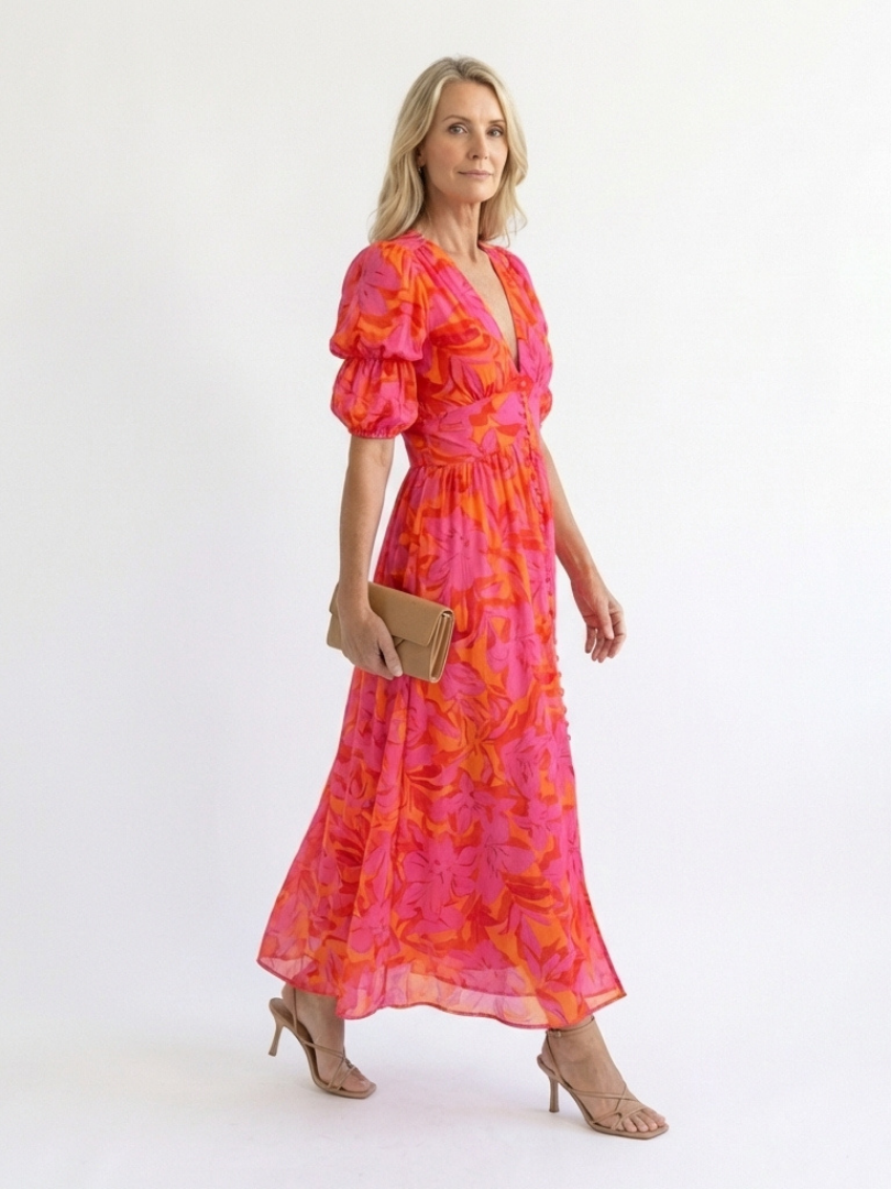 VOREALO | Vestido Largo Manchas < Elena >