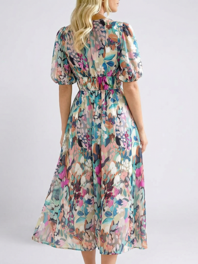 VOREALO | Vestido Muticolor Hojas < Chiara >
