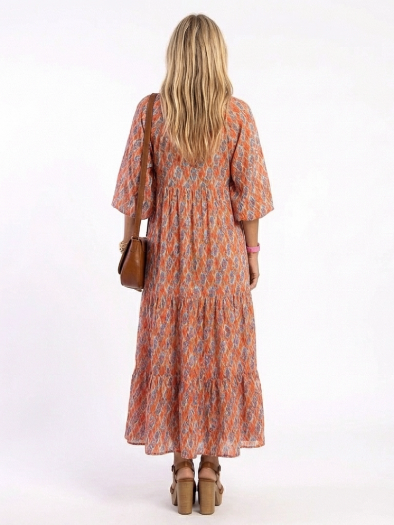 VOREALO | Vestido Estampado Geométrico < Noa >