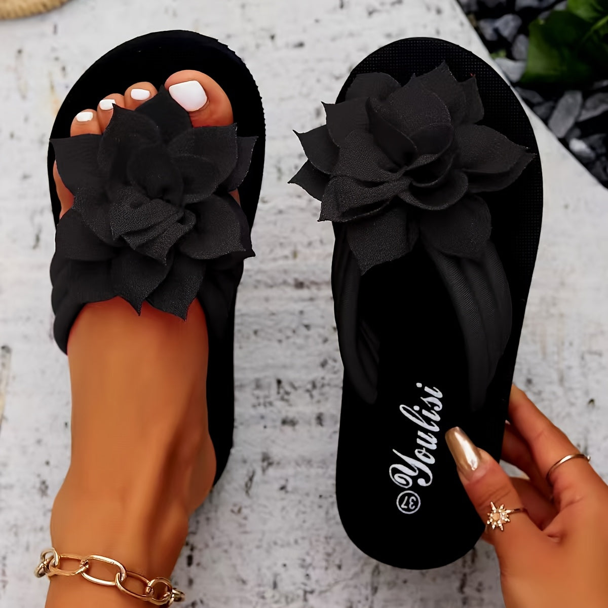 VOREALO | Sandalias Flor Elegante < Livia >