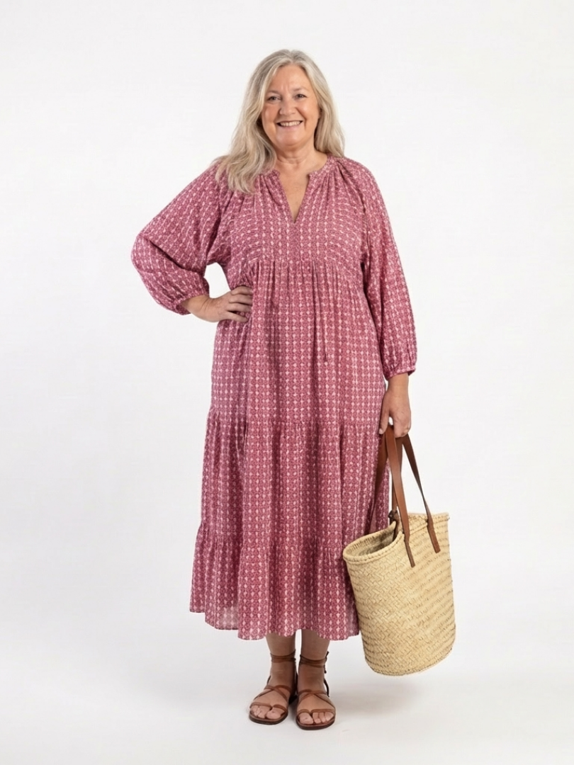 VOREALO | Vestido Estampado Geométrico < Amara >