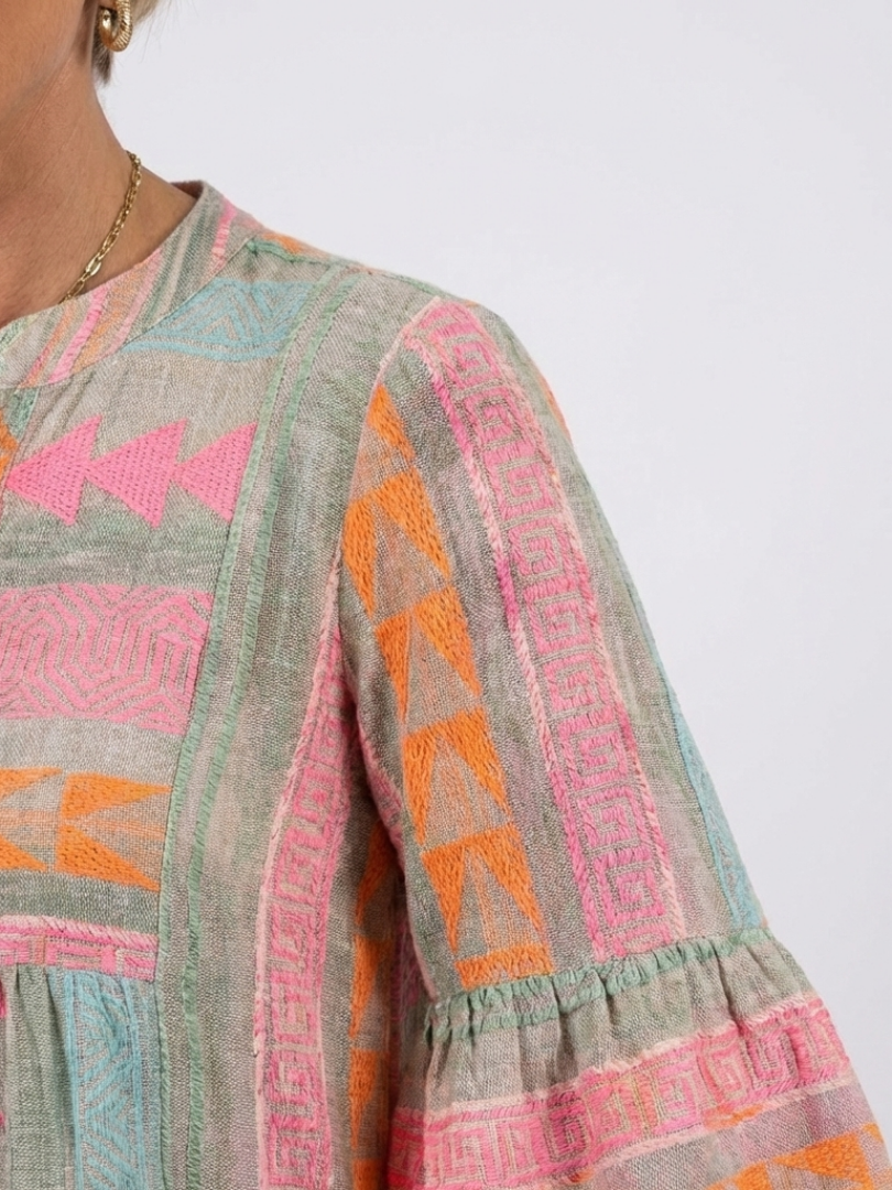 VOREALO | Vestido Estampado Geométrico < Iris >