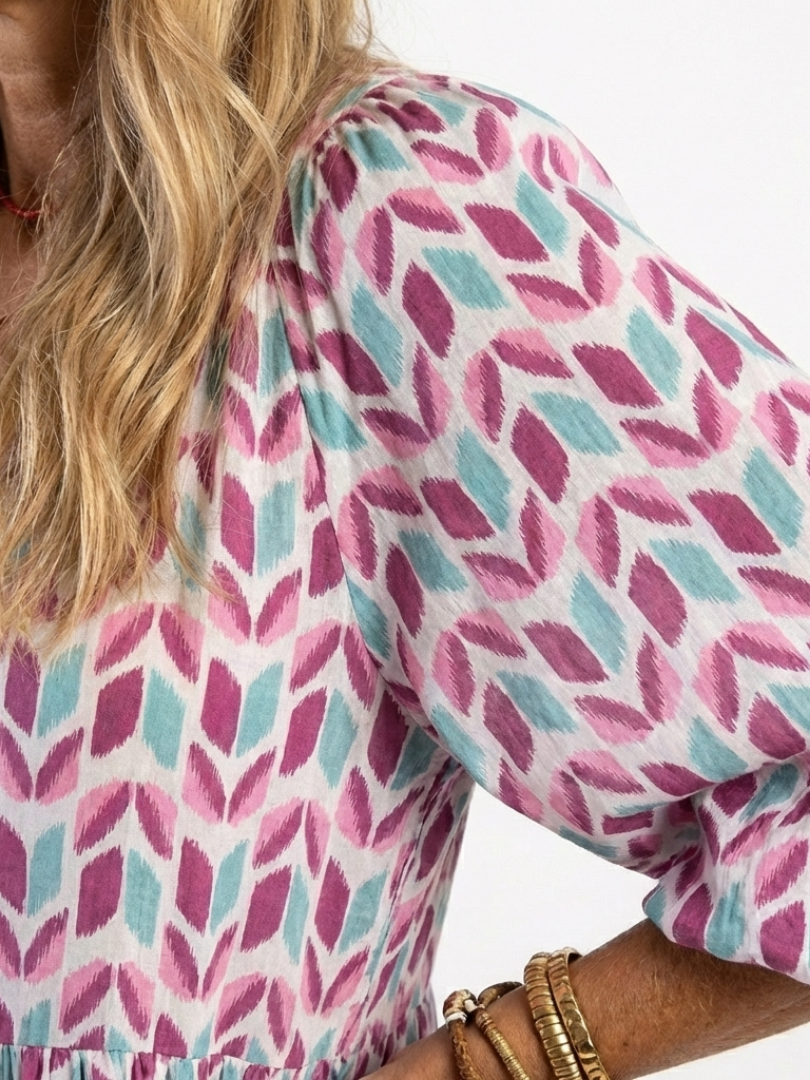 VOREALO | Vestido Largo Mangas < Mireya >