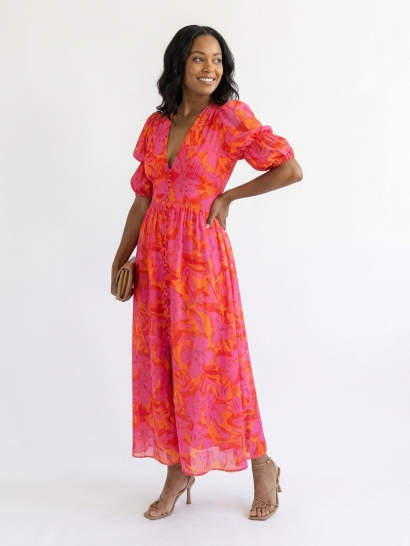 VOREALO | Vestido Largo Manchas < Elena >