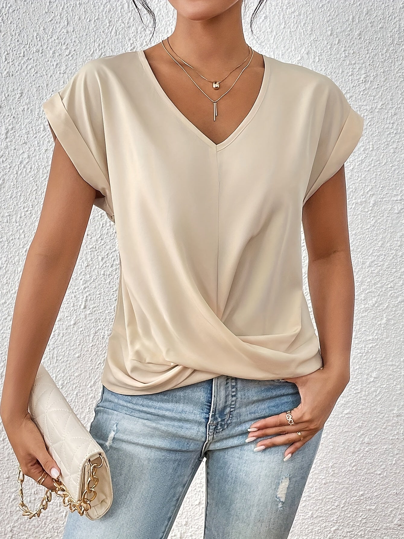 VOREALO | Blusa Manga Corta Veraniega < Indara >