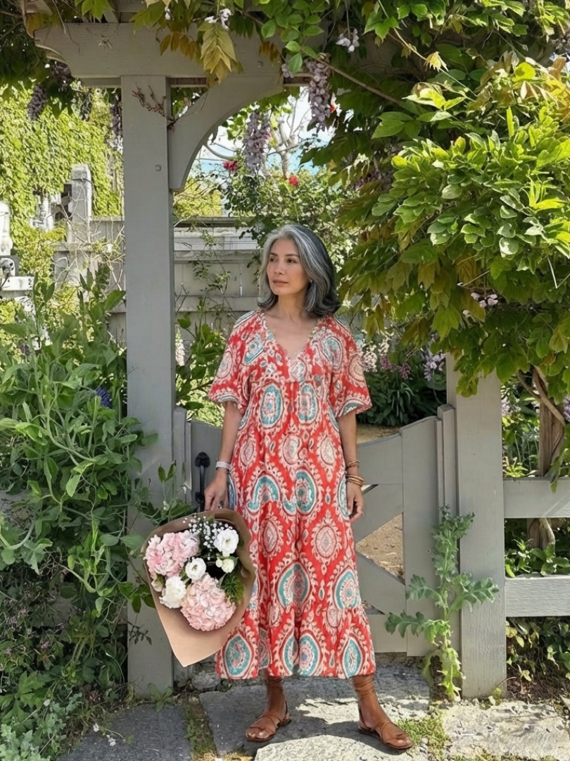 VOREALO | Vestido Estampado Mandela < Adara >