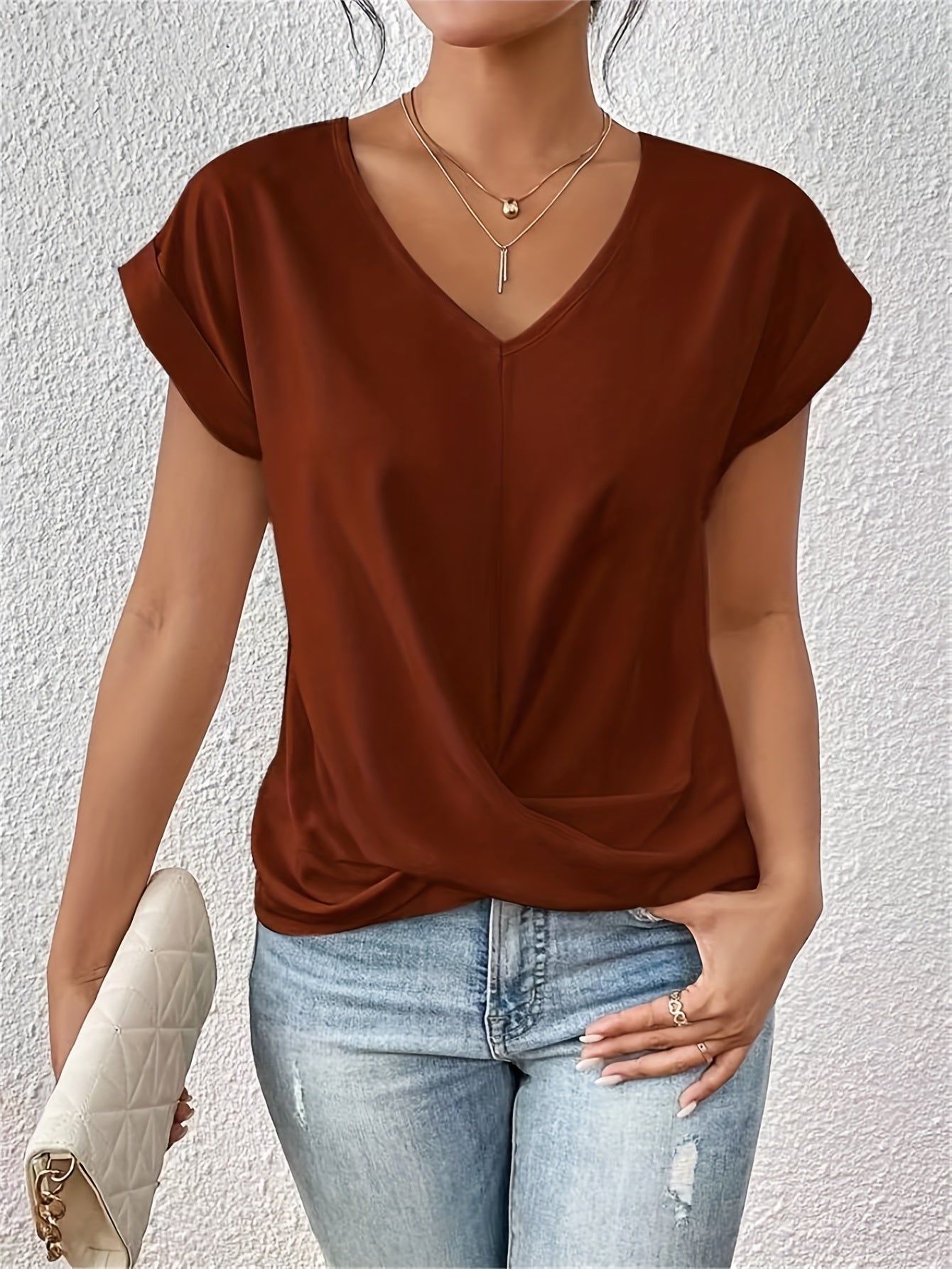VOREALO | Blusa Manga Corta Veraniega < Indara >