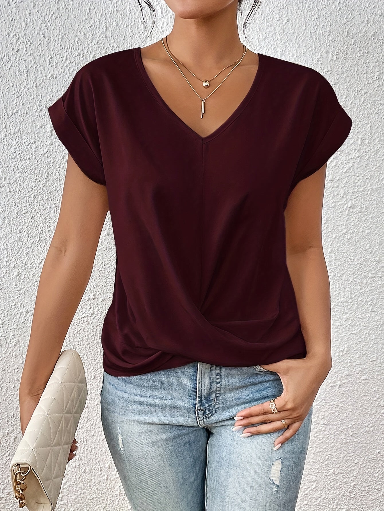 VOREALO | Blusa Manga Corta Veraniega < Indara >