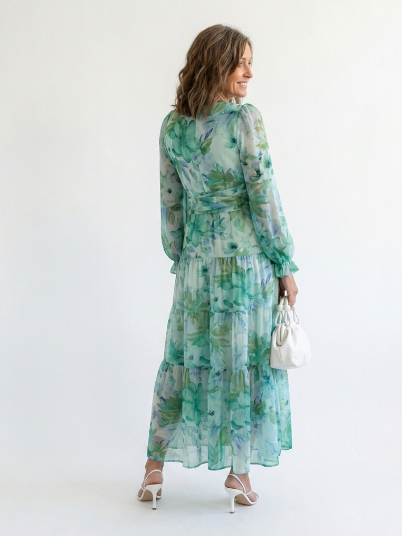 VOREALO | Vestido Largo Estampado Floral < Athenea >