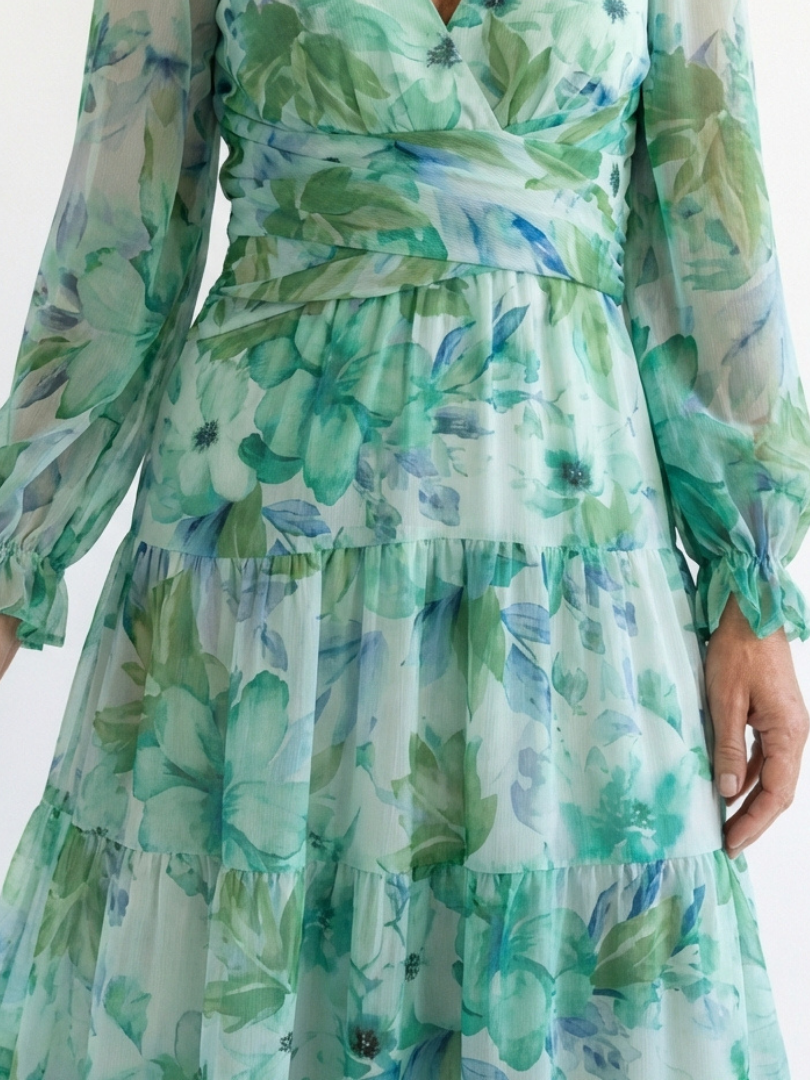 VOREALO | Vestido Largo Estampado Floral < Athenea >