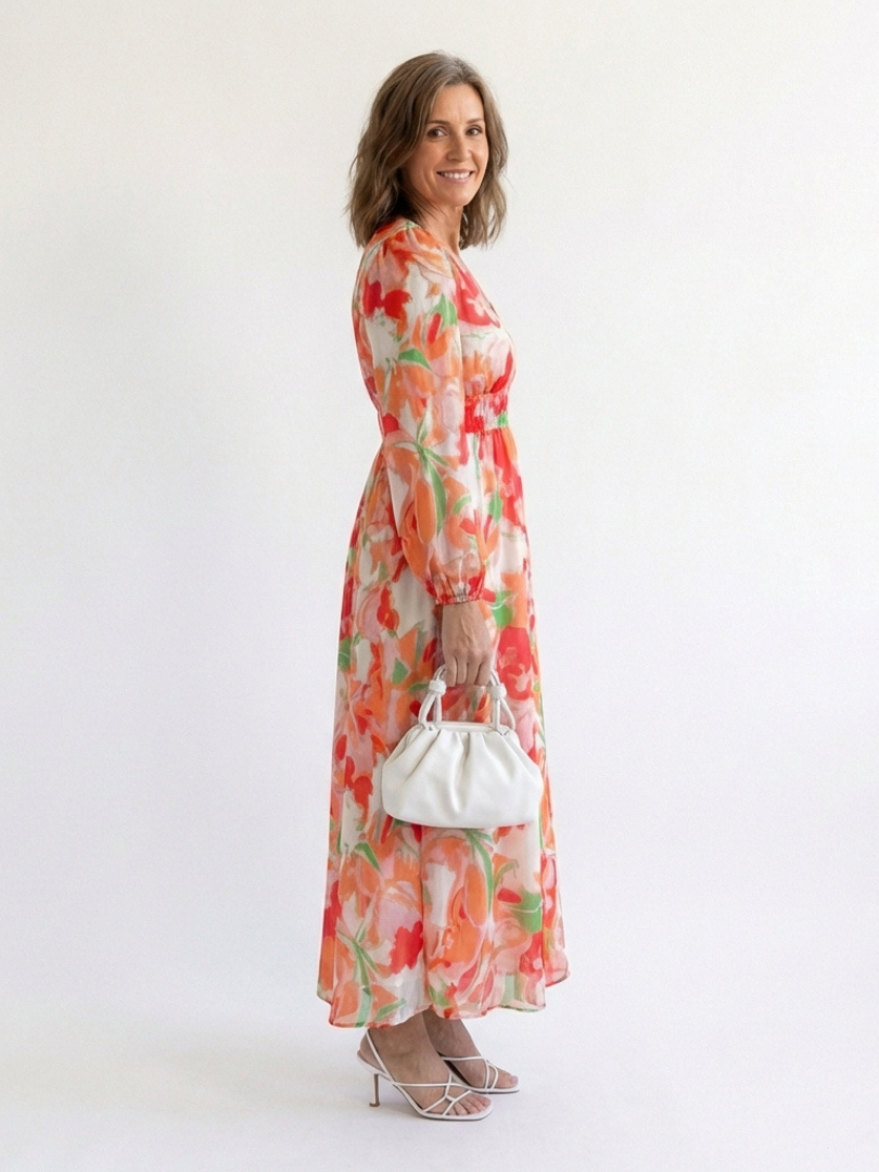 VOREALO | Vestido Largo Estampado Floral < Athenea >