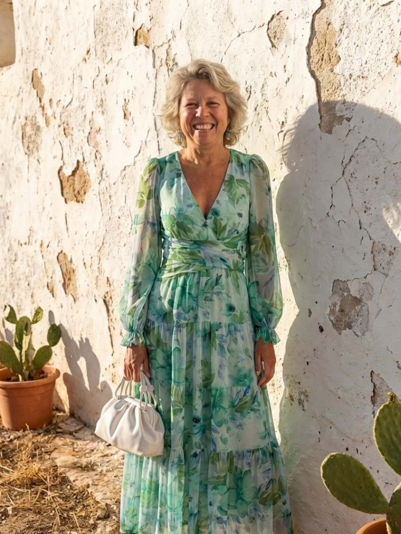 VOREALO | Vestido Largo Estampado Floral < Athenea >