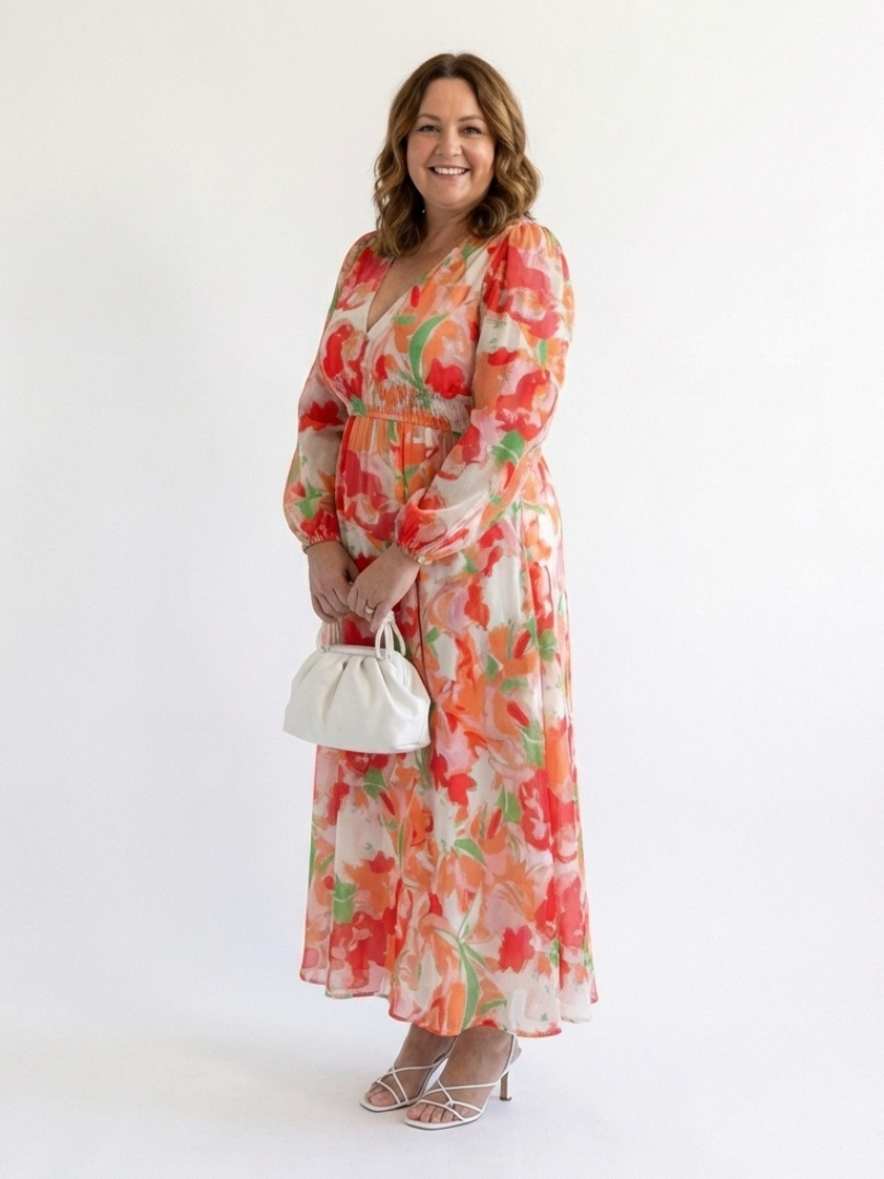 VOREALO | Vestido Largo Estampado Floral < Athenea >
