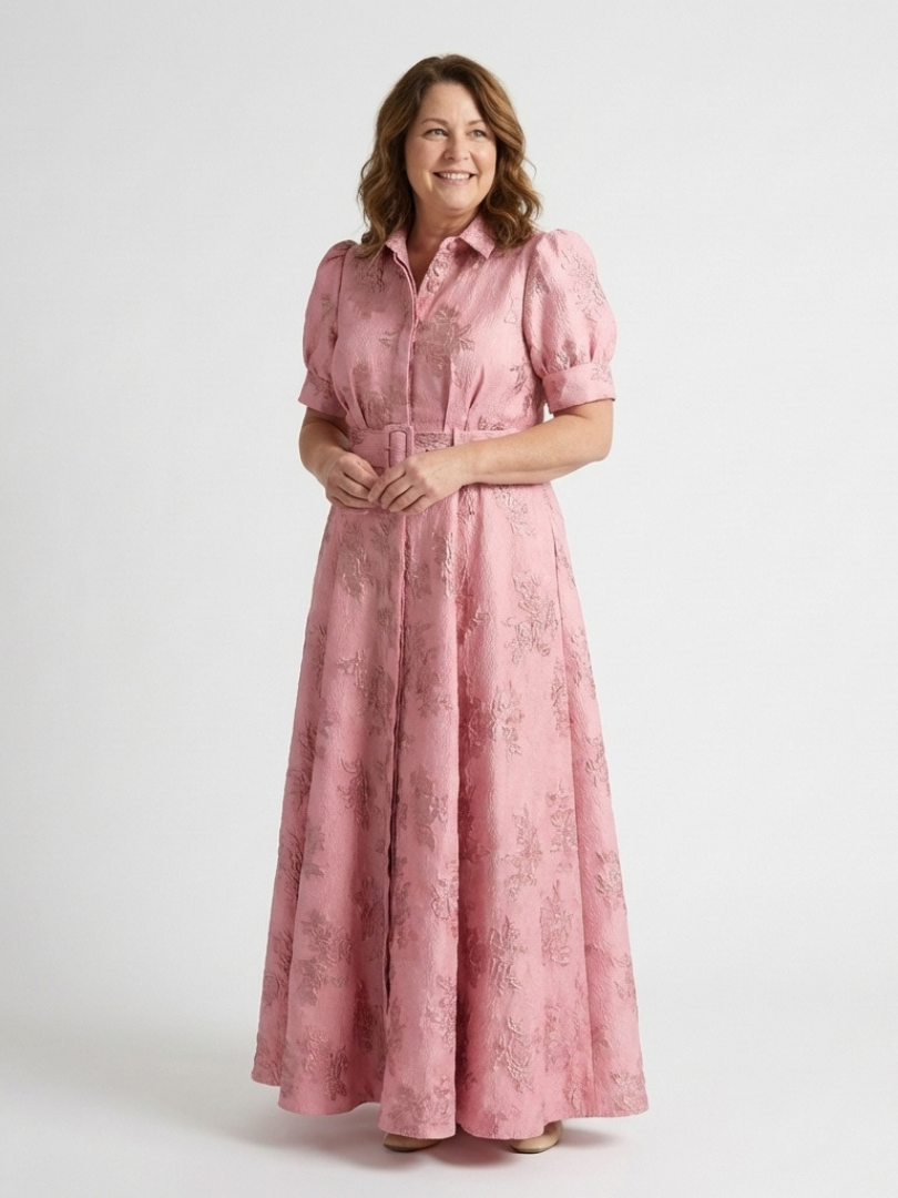 VOREALO | Vestido Camisa Largo Floral < Bahiana >