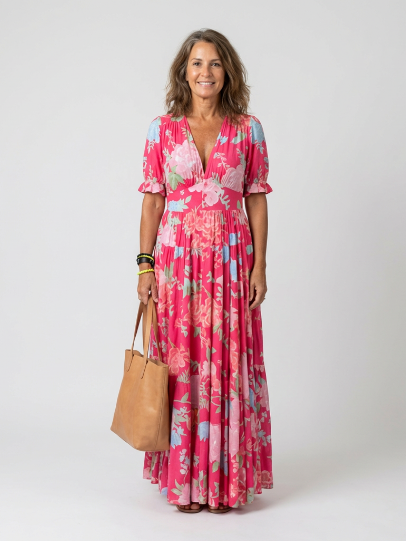 VOREALO | Vestido Largo Floral < Mara >