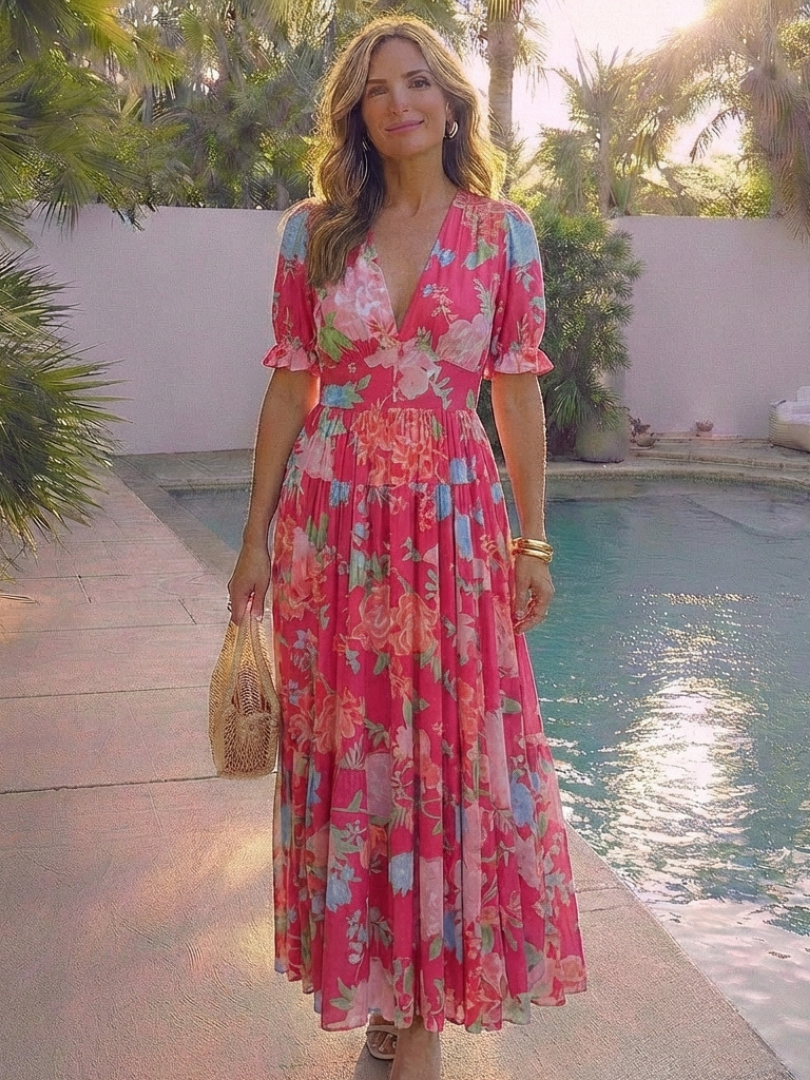 VOREALO | Vestido Largo Floral < Mara >