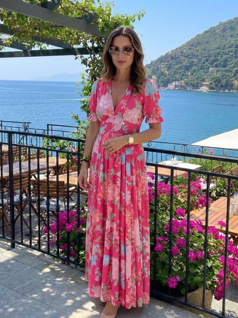 VOREALO | Vestido Largo Floral < Mara >