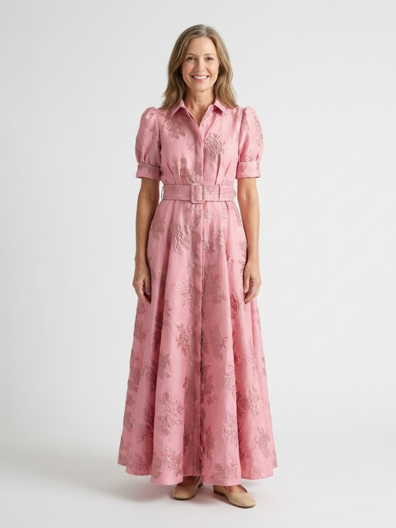 VOREALO | Vestido Camisa Largo Floral < Bahiana >