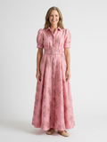 VOREALO | Vestido Camisa Largo Floral < Bahiana >