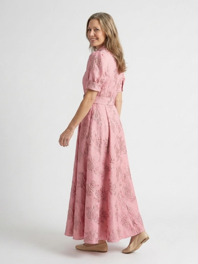 VOREALO | Vestido Camisa Largo Floral < Bahiana >