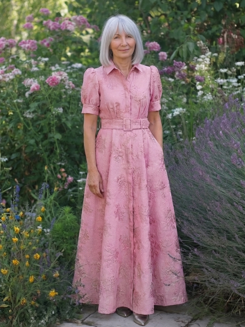 VOREALO | Vestido Camisa Largo Floral < Bahiana >