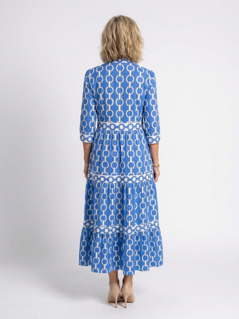 VOREALO | Vestido Estampado Cadenas < Laura >