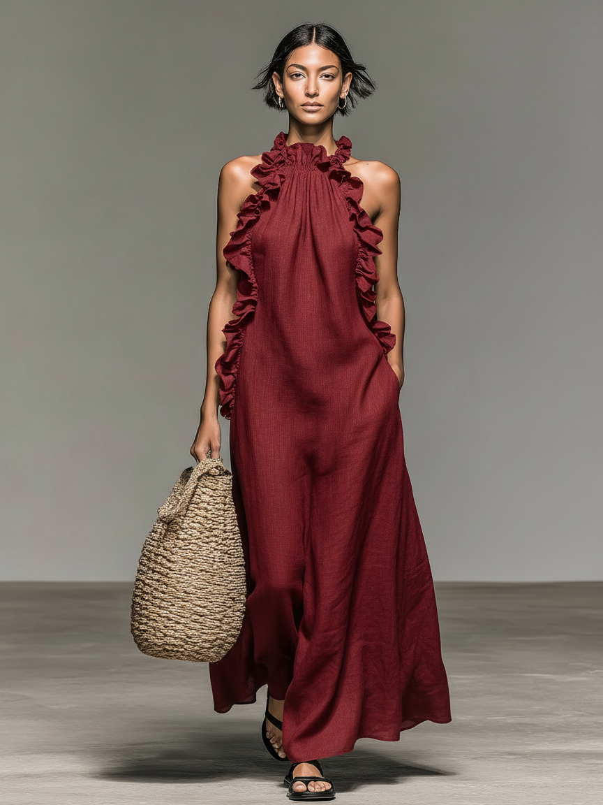 VOREALO | Vestido Elegante Volantes < Lorena >