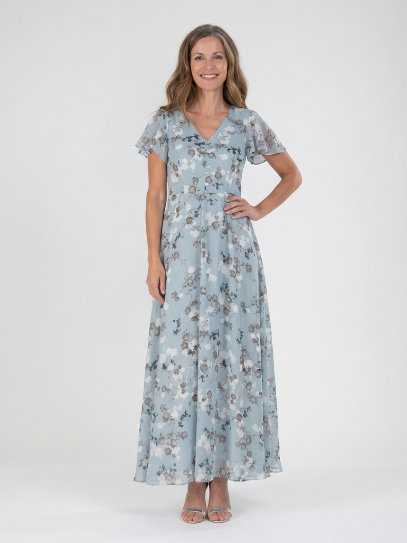 VOREALO | Vestido Largo Estampado Floral < Amalia >