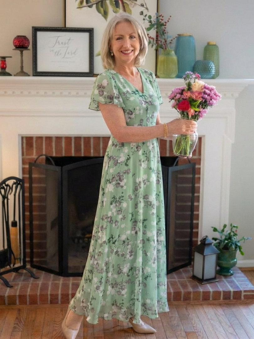 VOREALO | Vestido Largo Estampado Floral < Amalia >