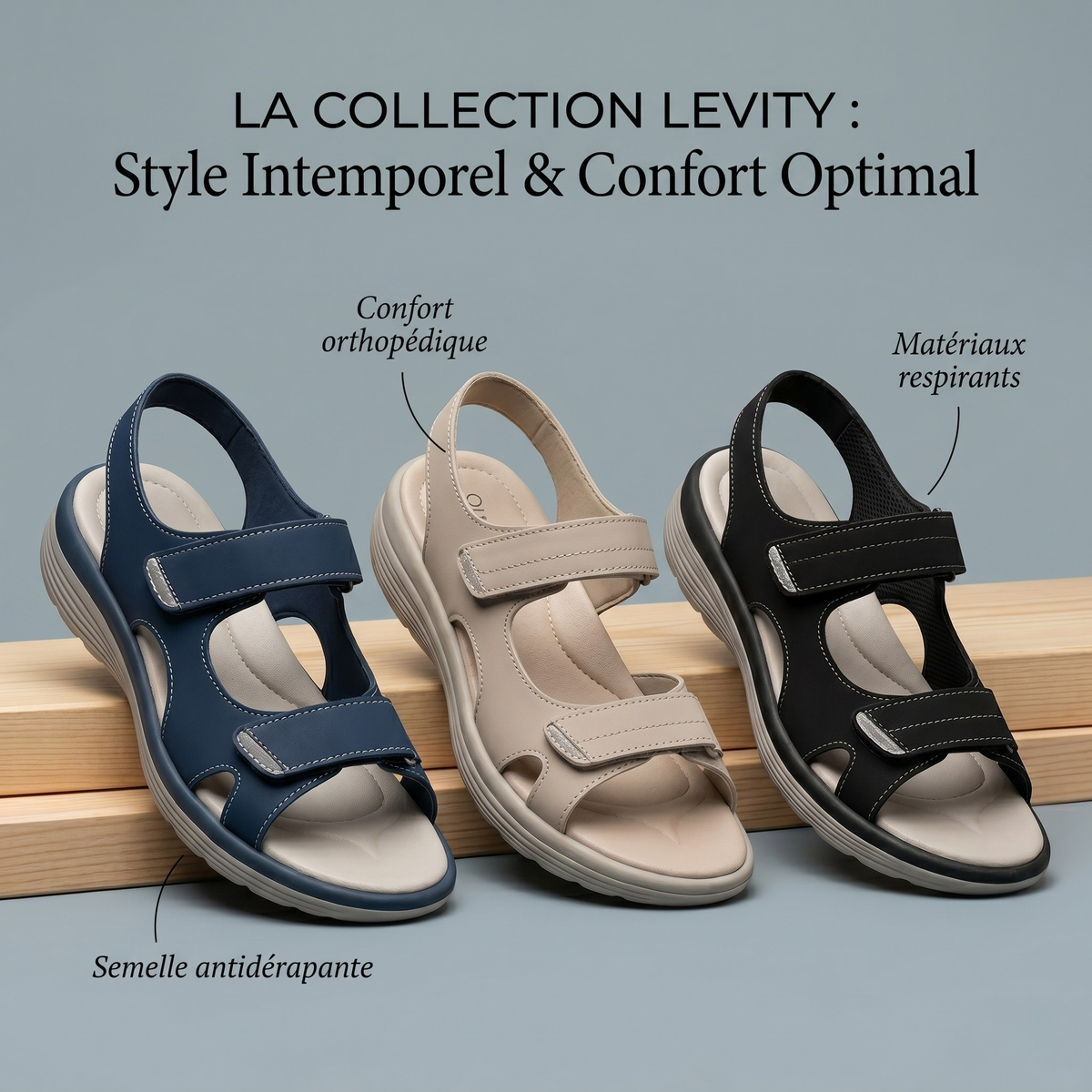 VOREALO | Sandalias ajustables y cómodas < Sofia >