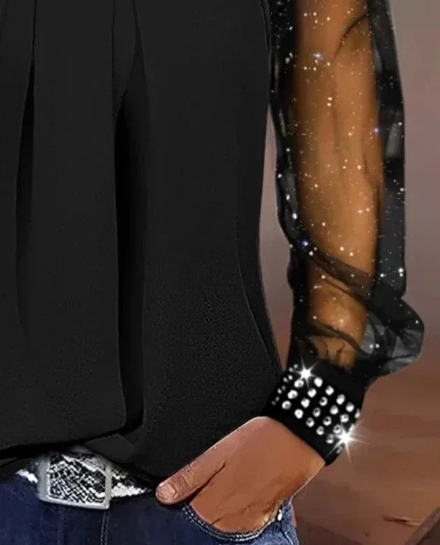 VOREALO | Blusa Elegante con Mangas Transparentes < Nina >