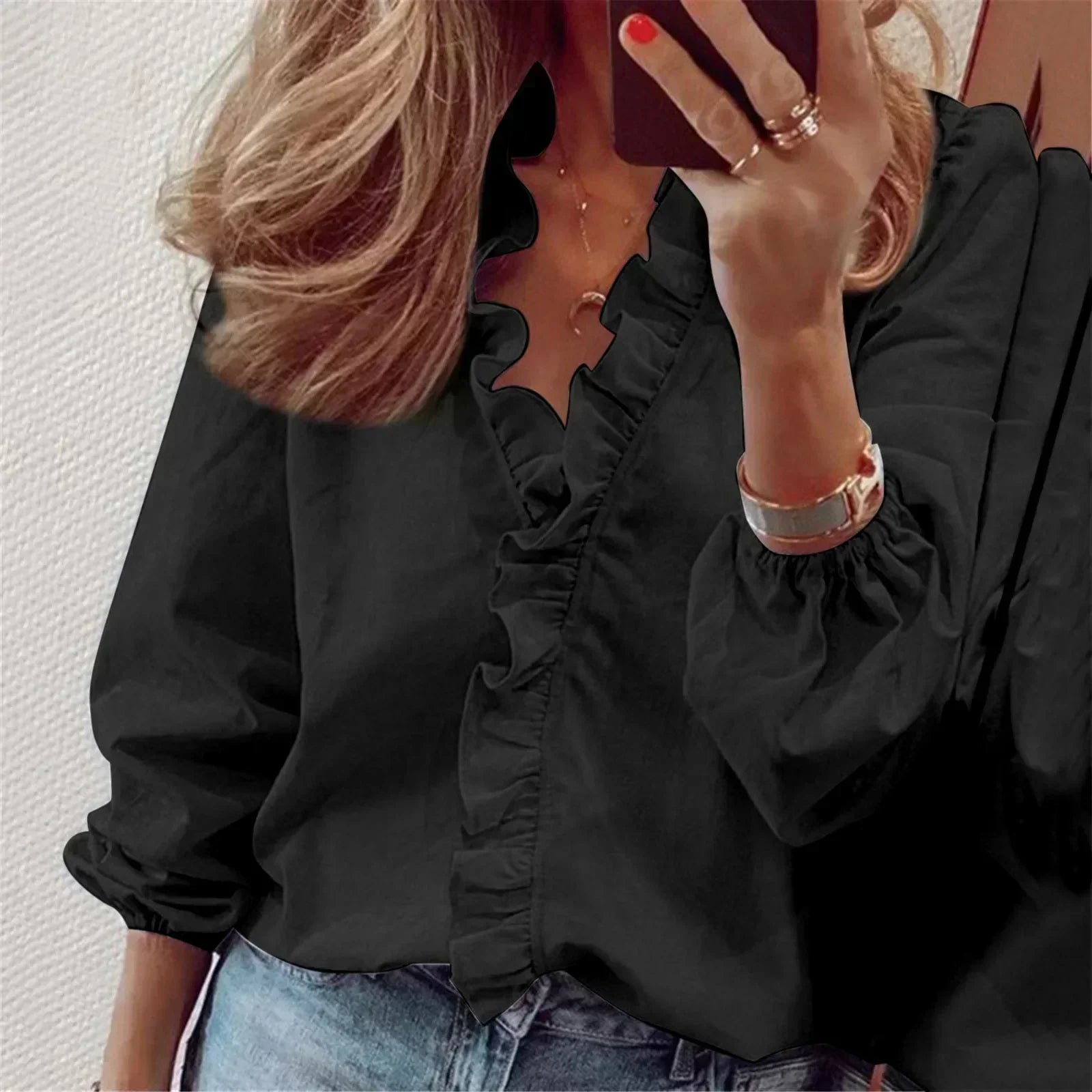 VOREALO | Blusa Elegante con Ondas  < Marien >