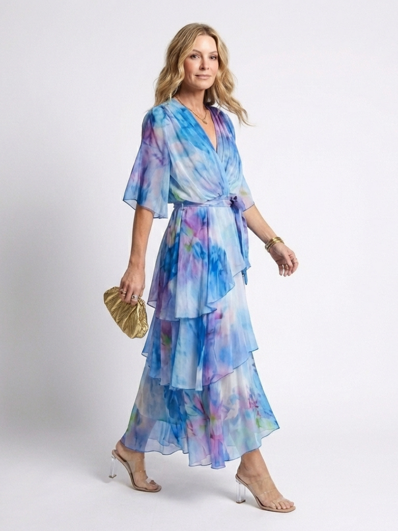 VOREALO | Vestido Largo Ondas < Amapola >