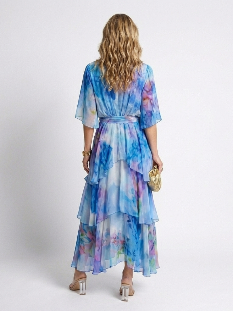 VOREALO | Vestido Largo Ondas < Amapola >