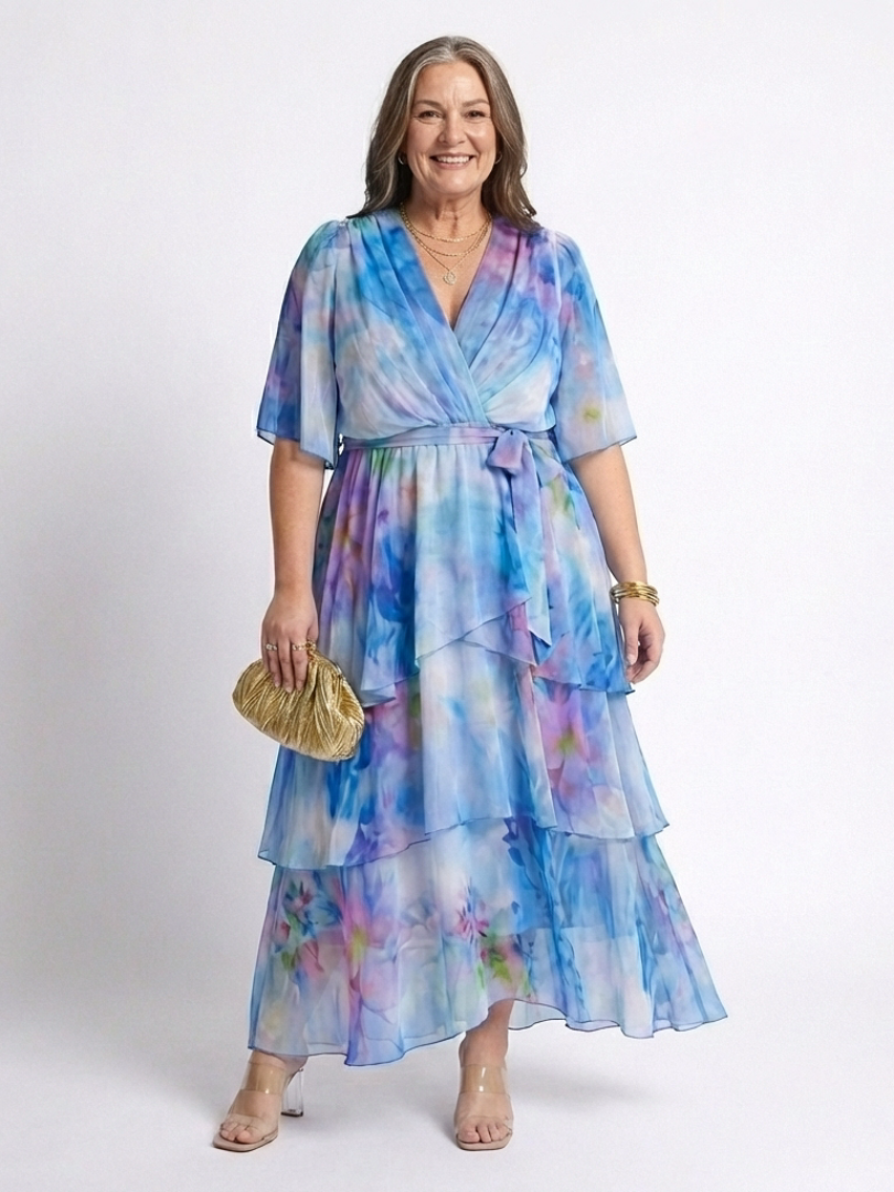 VOREALO | Vestido Largo Ondas < Amapola >