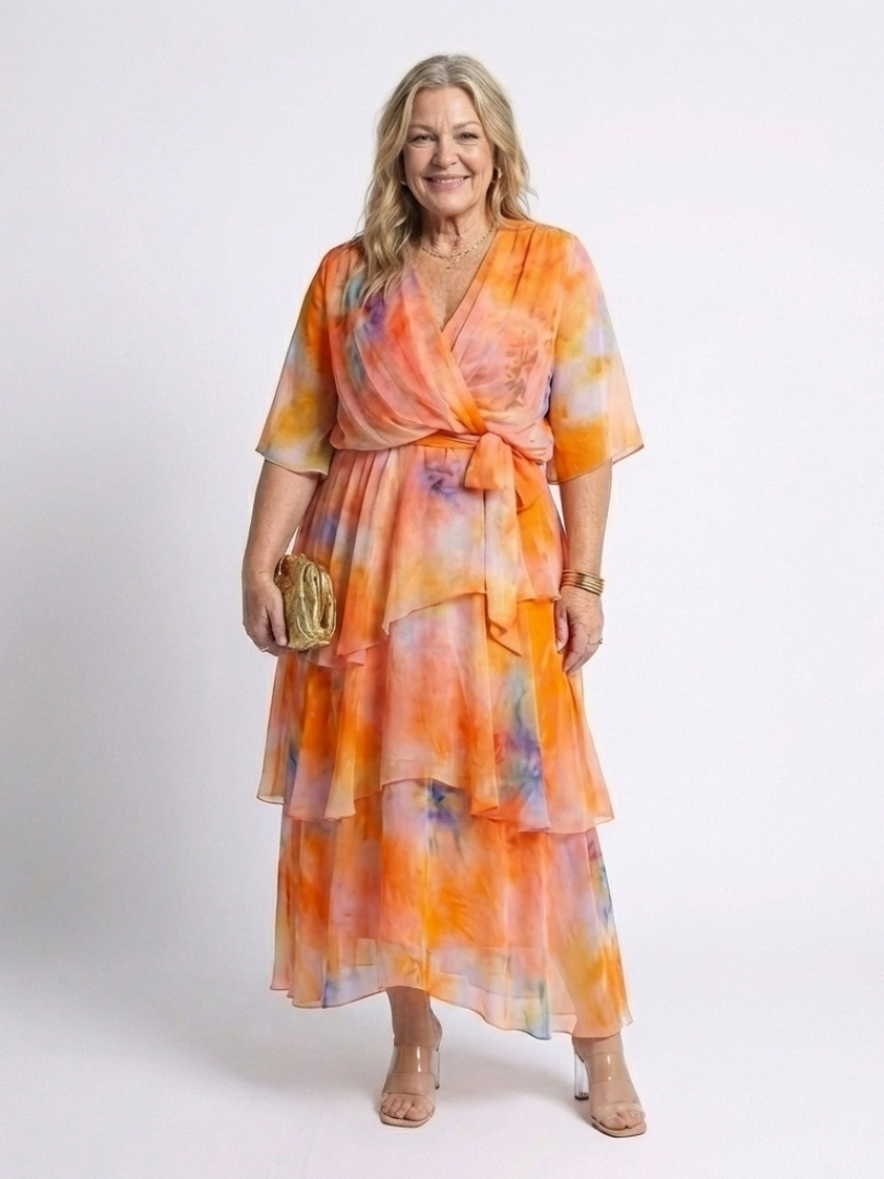 VOREALO | Vestido Largo Ondas < Amapola >