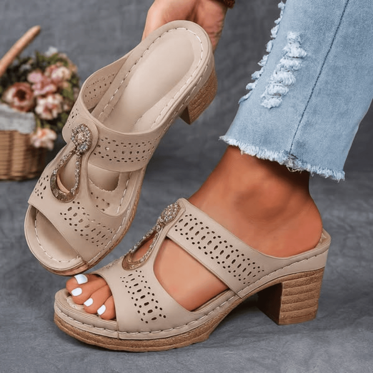 VOREALO | Sandalias Ortopédicas Cómodas < Lisa >