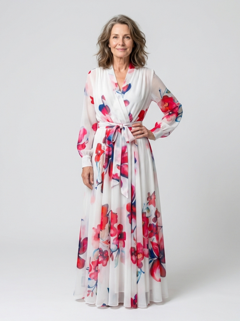VOREALO | Vestido Largo Estampado Floral