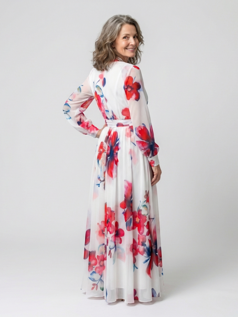 VOREALO | Vestido Largo Estampado Floral