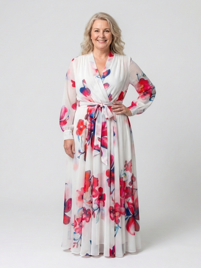 VOREALO | Vestido Largo Estampado Floral