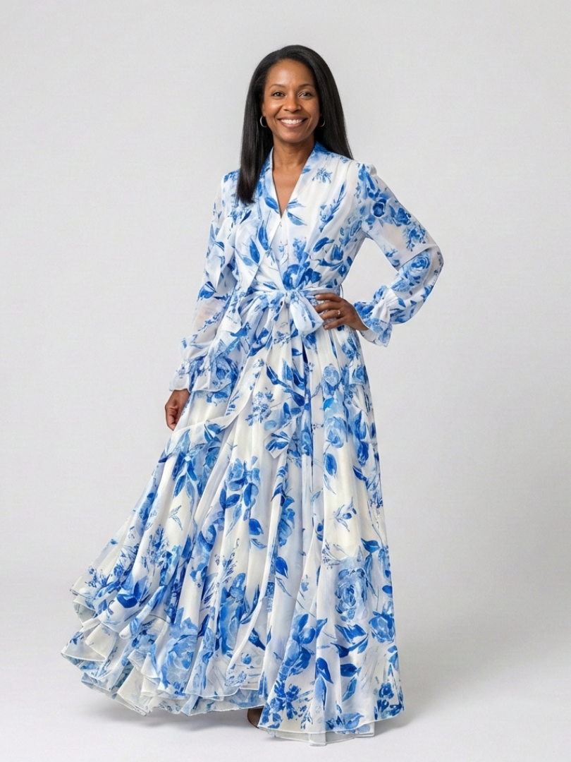 VOREALO | Vestido Largo Estampado Floral