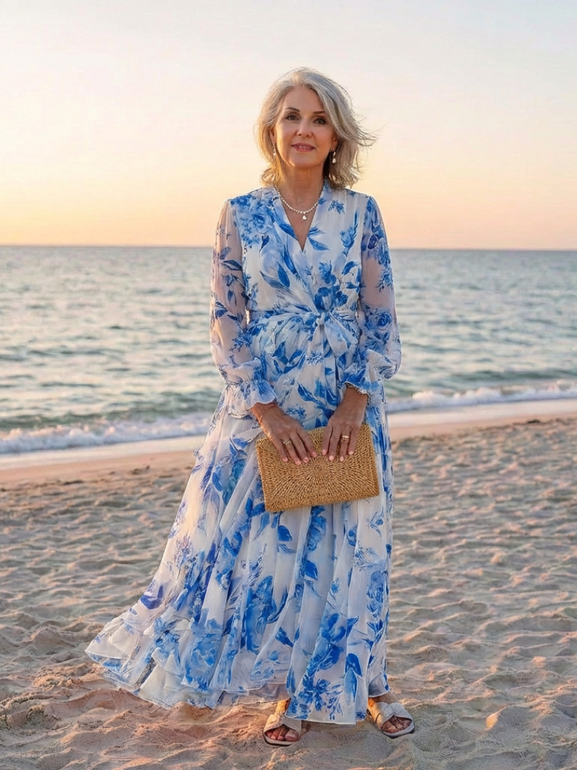 VOREALO | Vestido Largo Estampado Floral