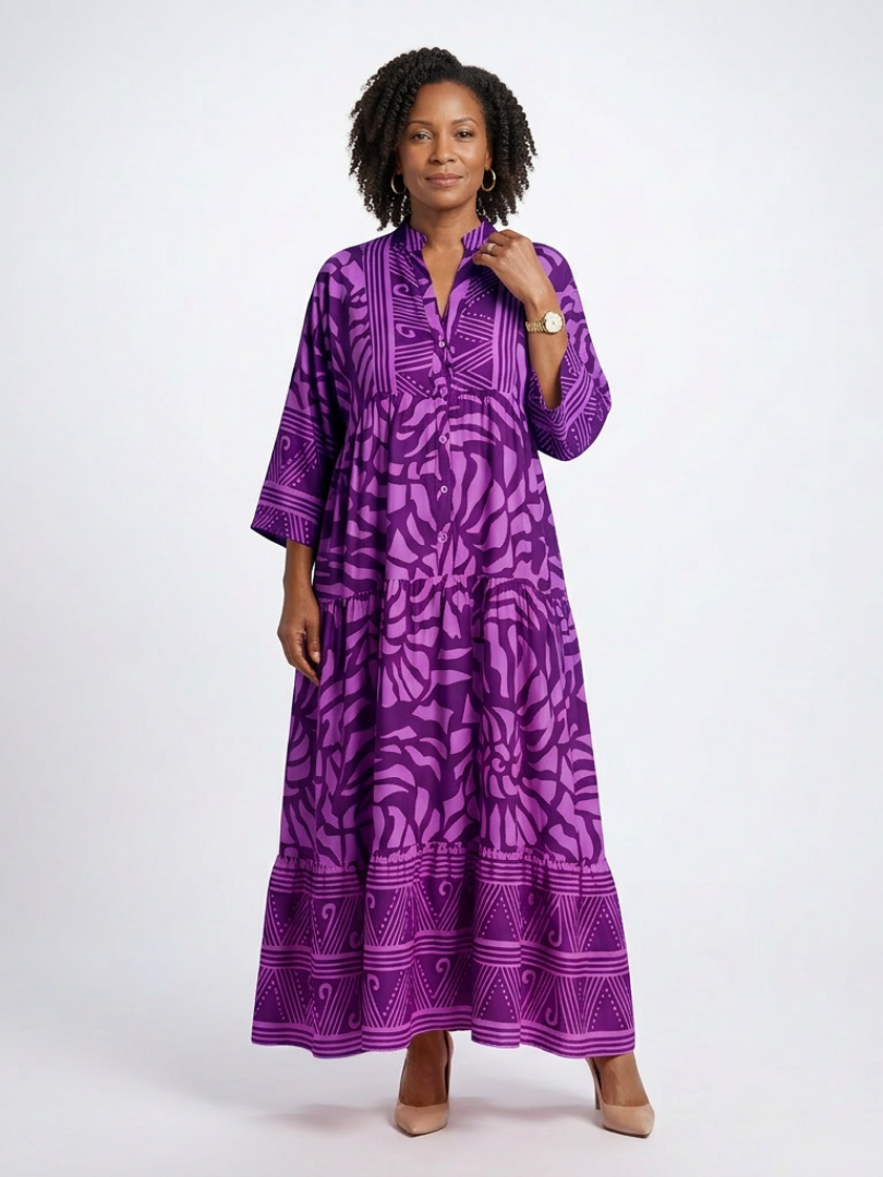 VOREALO | Vestido Largo Tropical < Mariela >