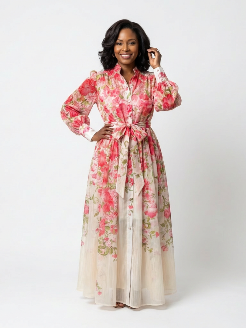 VOREALO | Vestido Largo Floral < Rosanna >