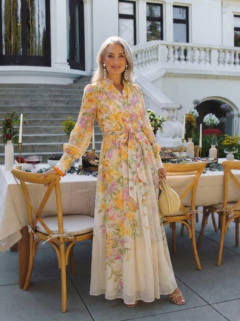 VOREALO | Vestido Largo Floral < Rosanna >